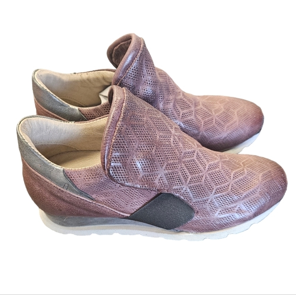 Miz Mooz Canarsie Wedge Sneakers Plum Womens